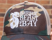 Camo Barber Beast on the Bay Trucker Cap - NEW